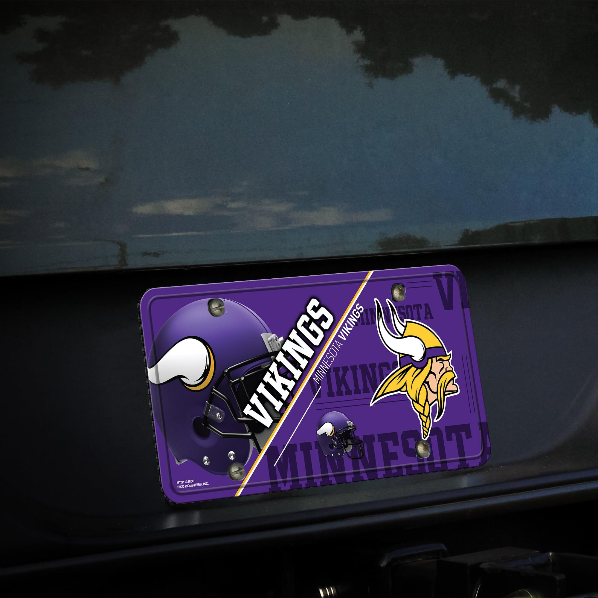 Minnesota Vikings License Plate Metal