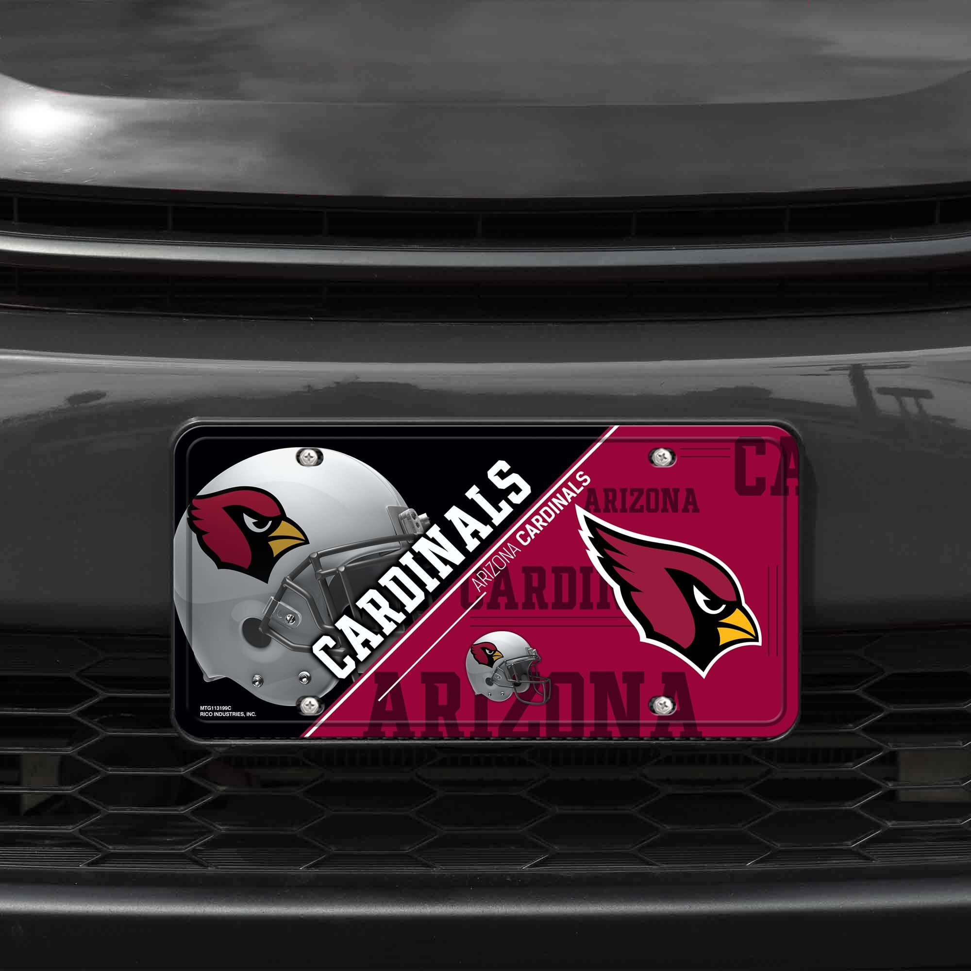 Arizona Cardinals License Plate Metal