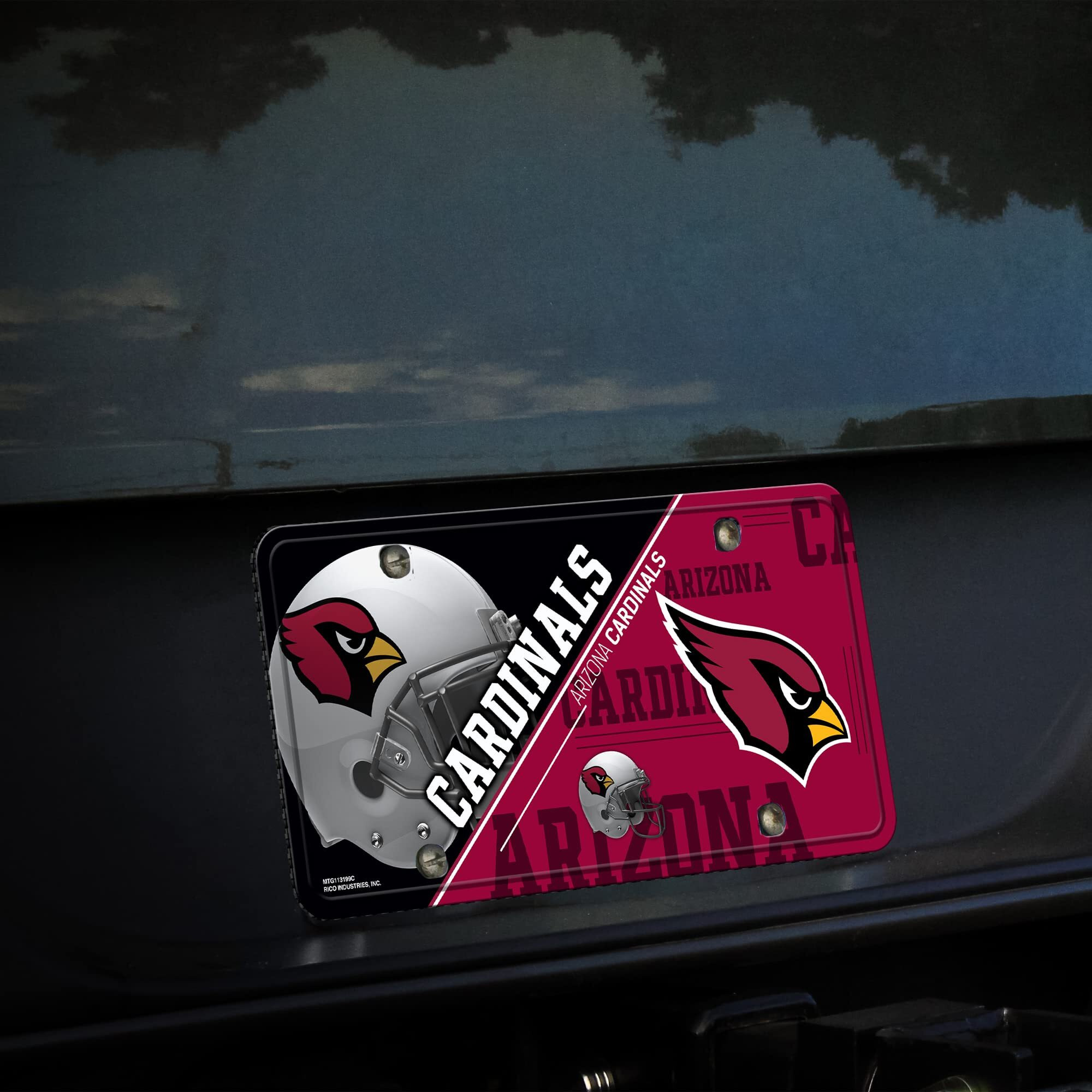 Arizona Cardinals License Plate Metal