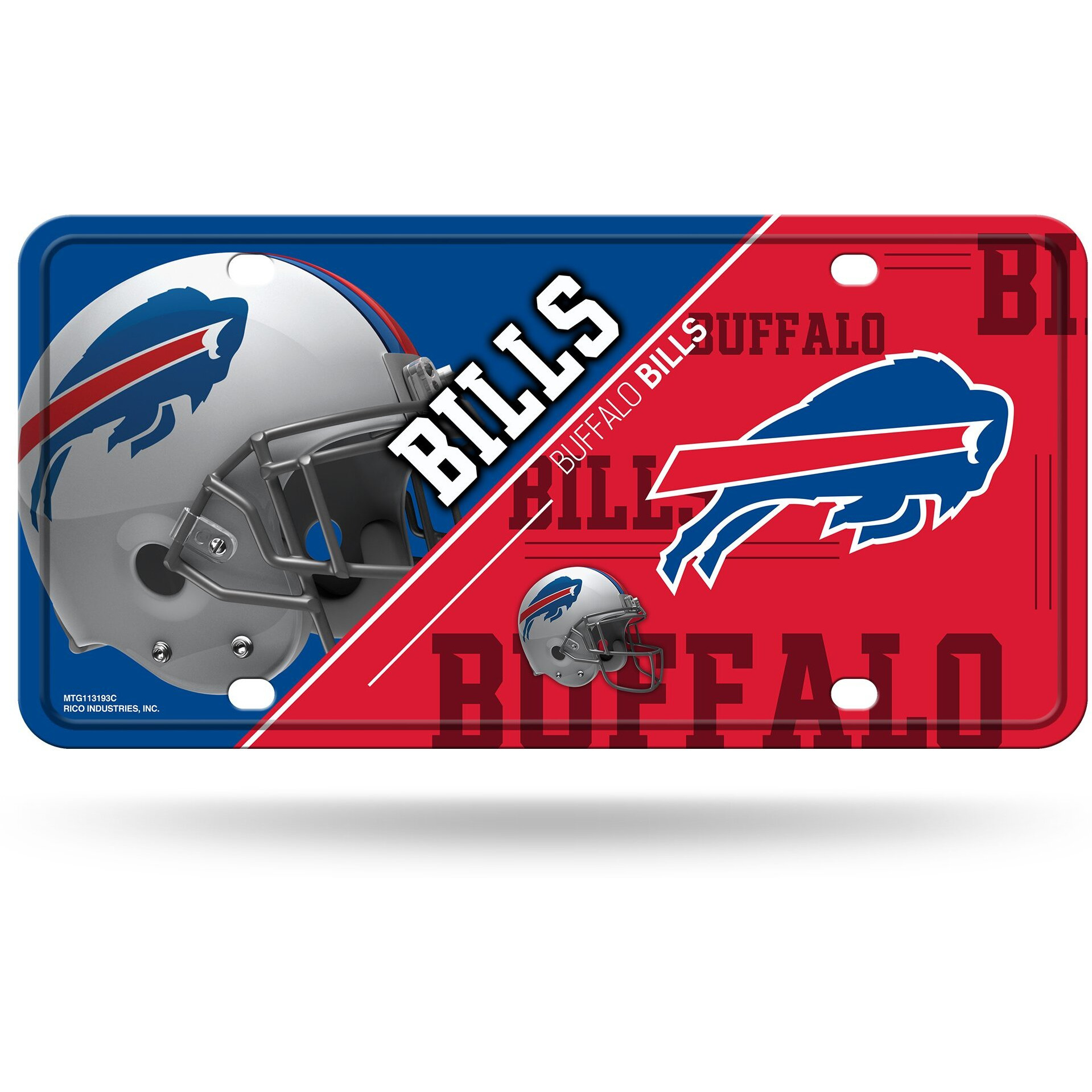 Buffalo Bills License Plate Metal
