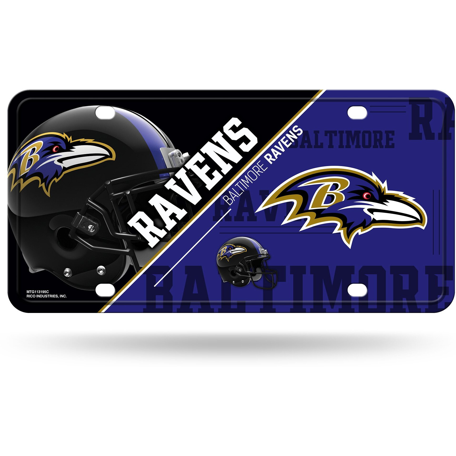 Baltimore Ravens License Plate Metal