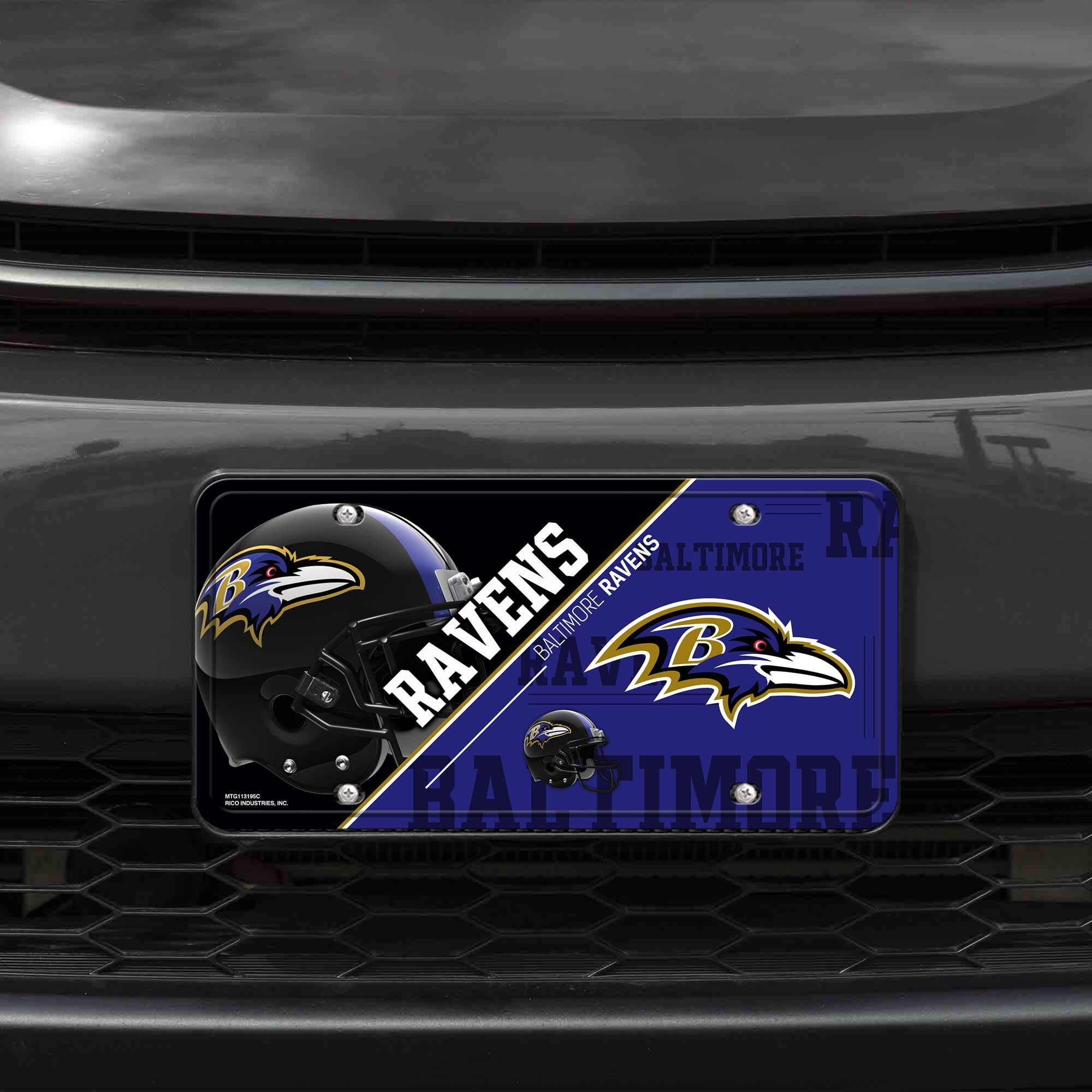 Baltimore Ravens License Plate Metal