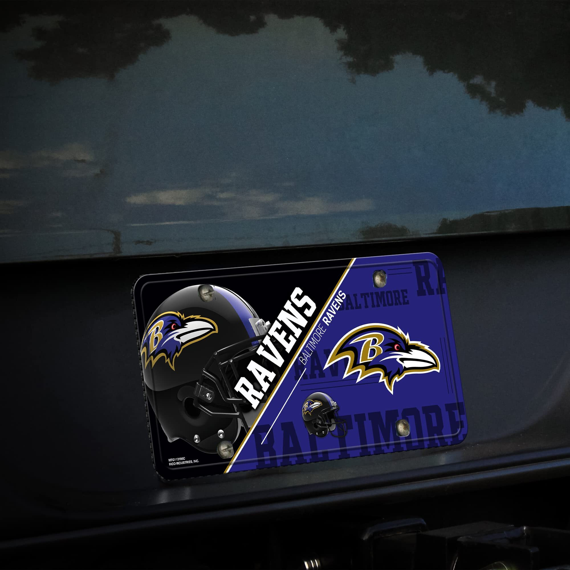 Baltimore Ravens License Plate Metal