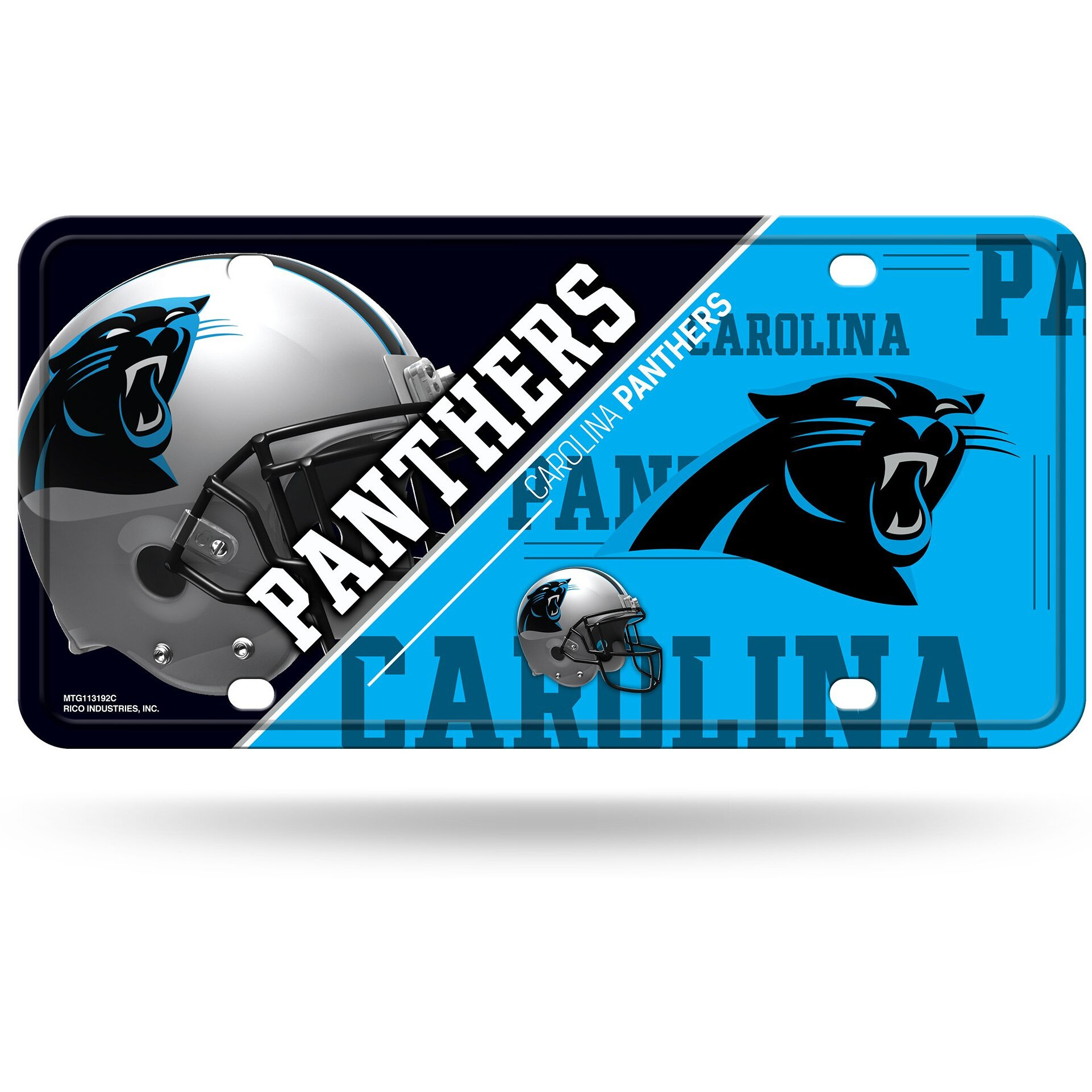 Carolina Panthers License Plate Metal