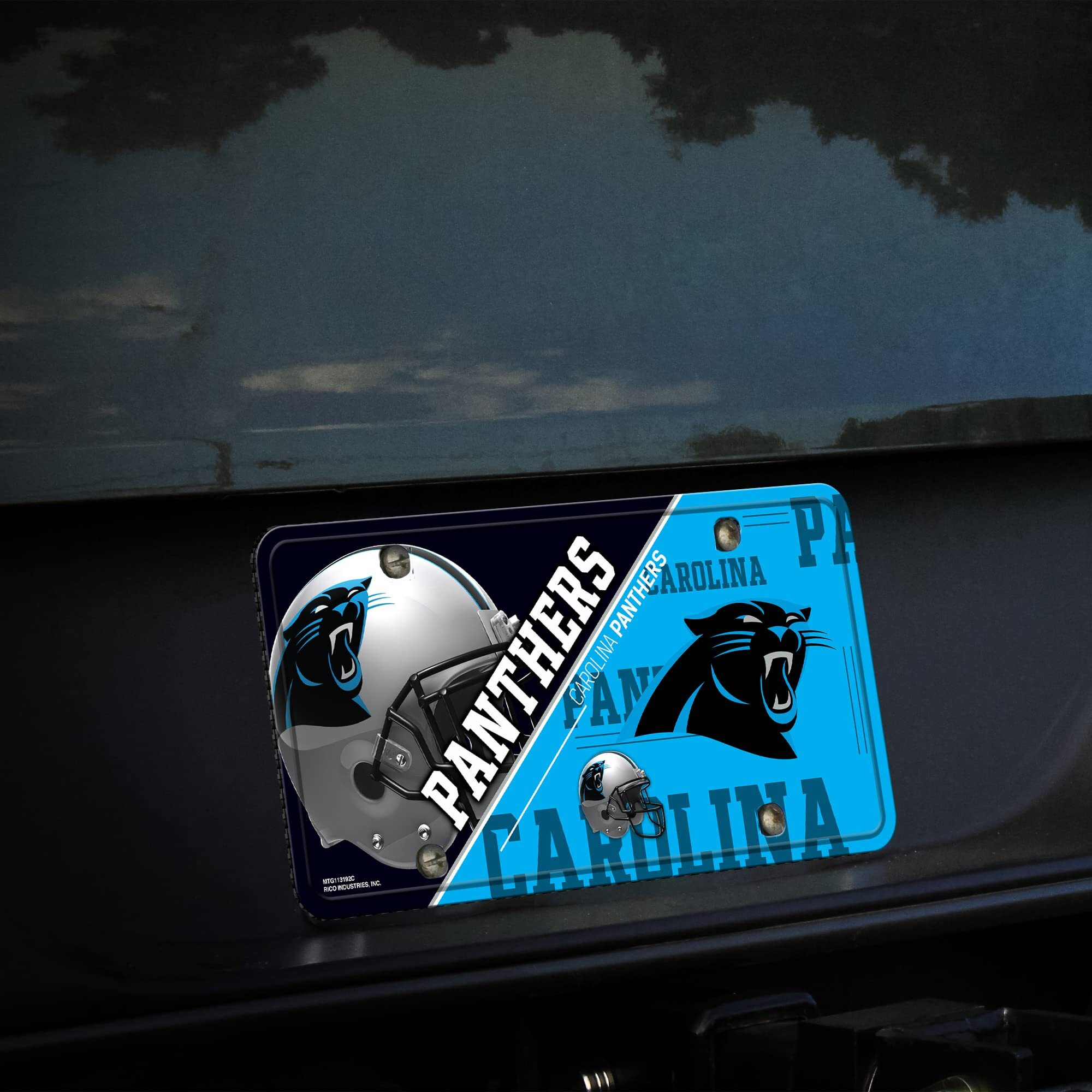 Carolina Panthers License Plate Metal