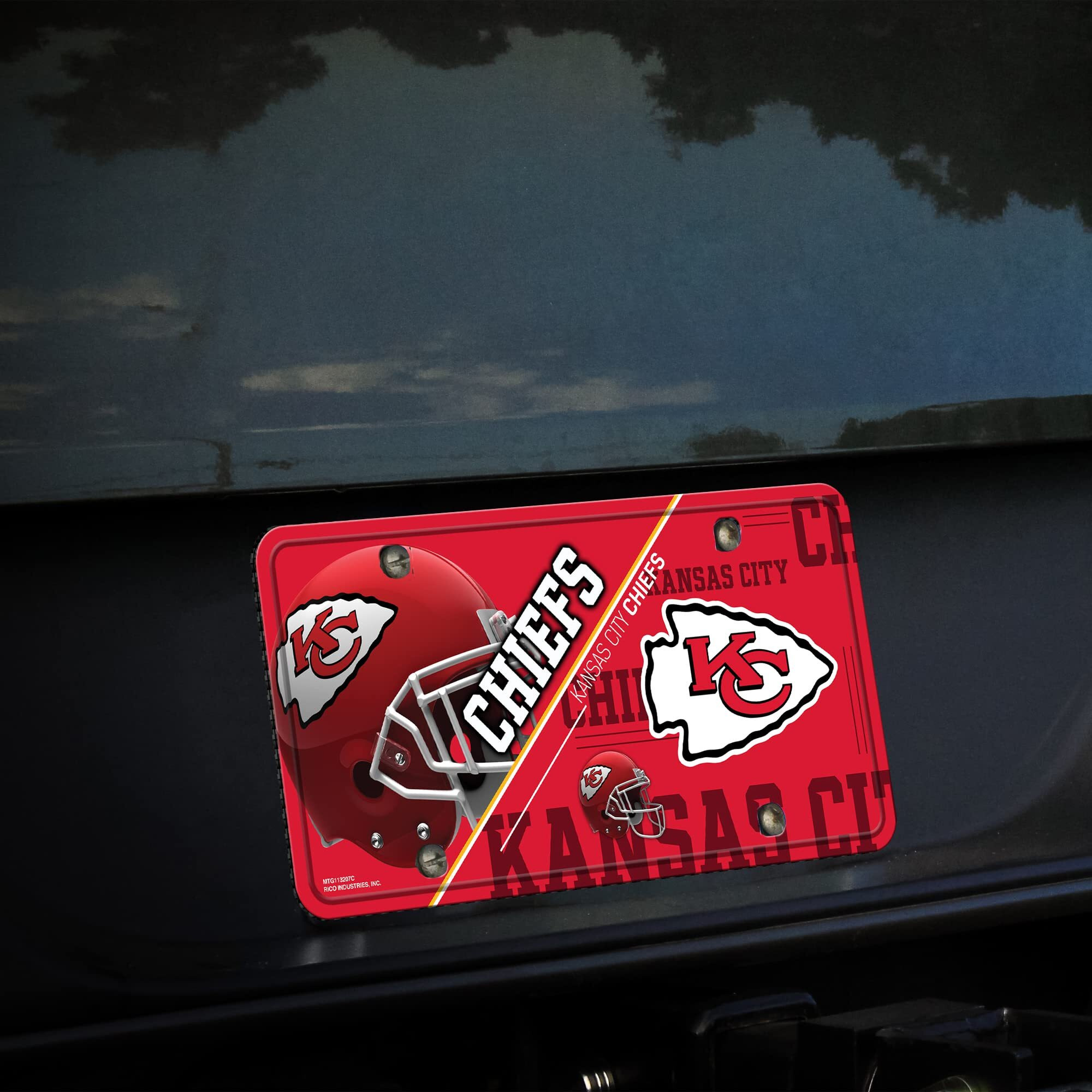 Kansas City Chiefs License Plate Metal