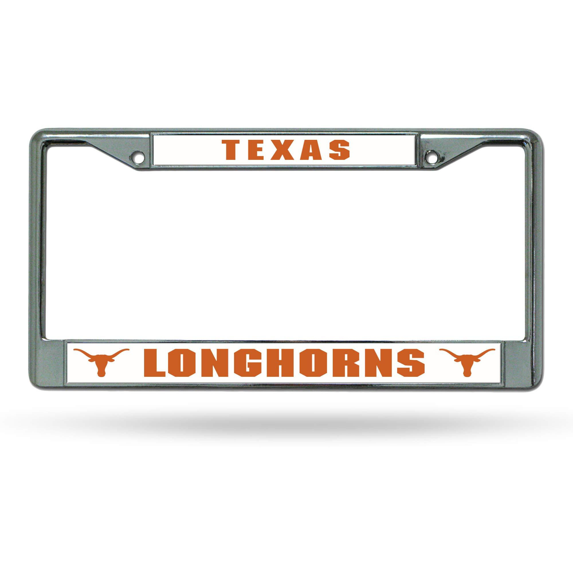 Texas Longhorns License Plate Frame Chrome