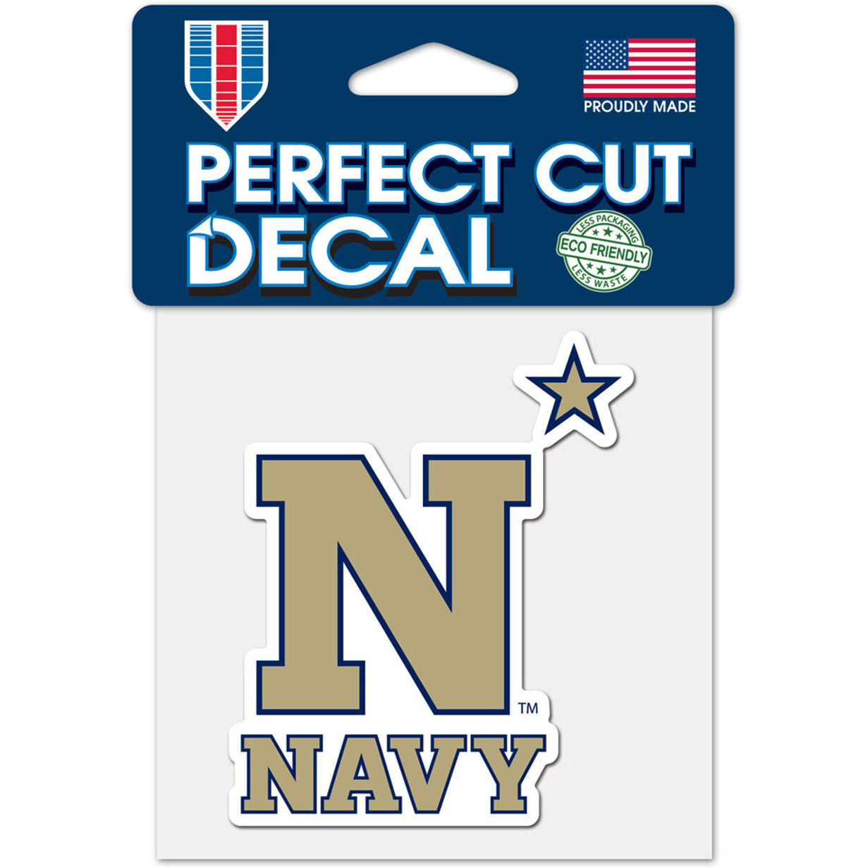 Navy Midshipmen Decal 4x4 Perfect Cut Color