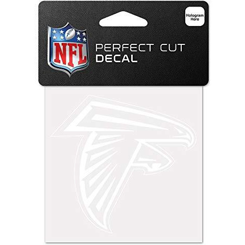 Atlanta Falcons Decal 4x4 Perfect Cut White