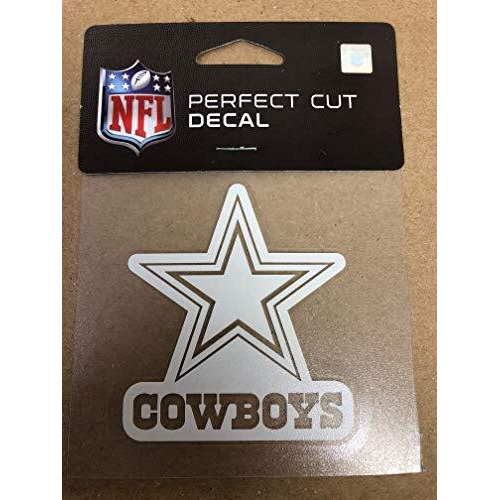 Dallas Cowboys Decal 4x4 Perfect Cut White