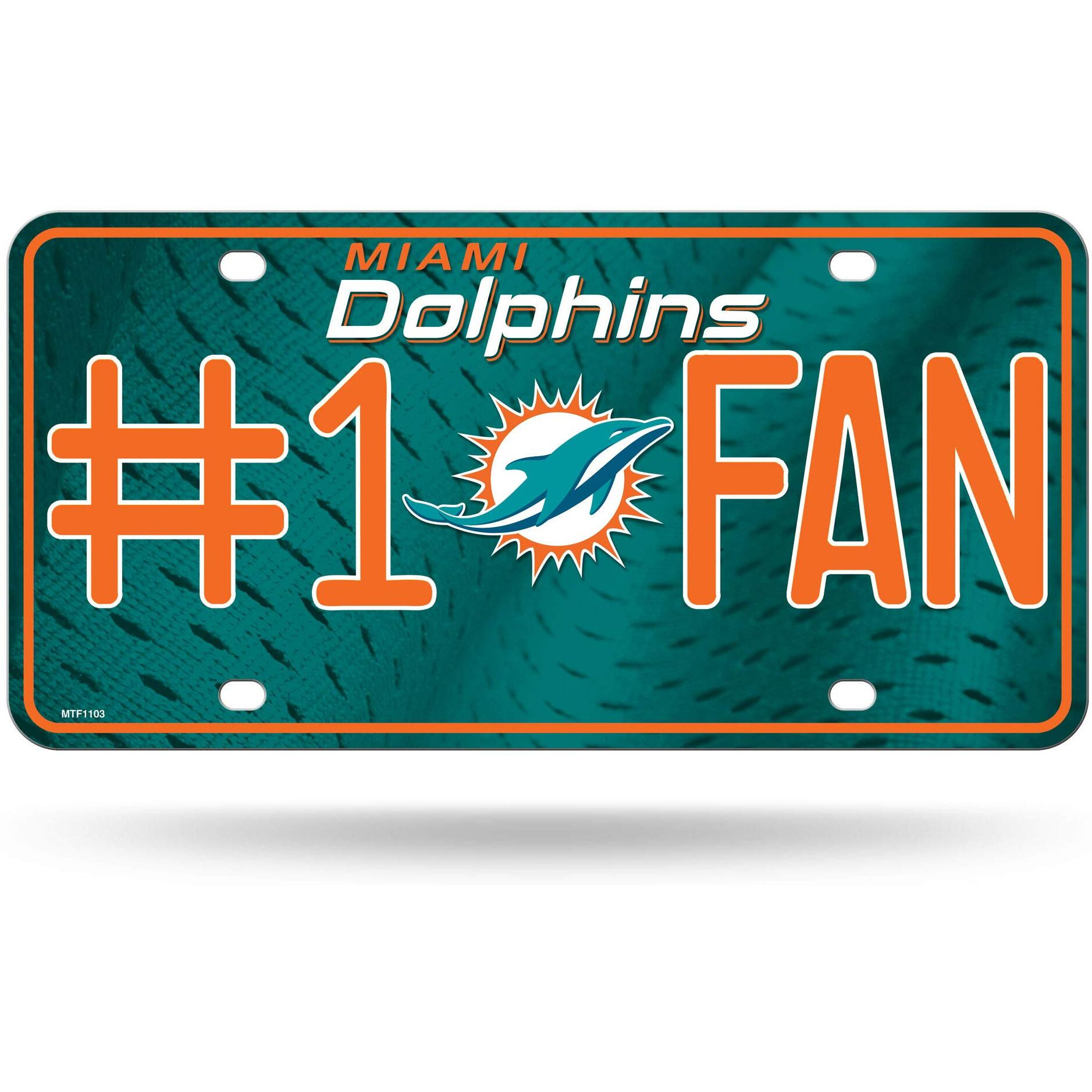 Miami Dolphins License Plate 1 Fan
