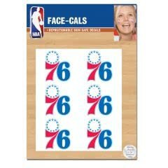 Philadelphia 76ers Tattoo Face Cals Special Order
