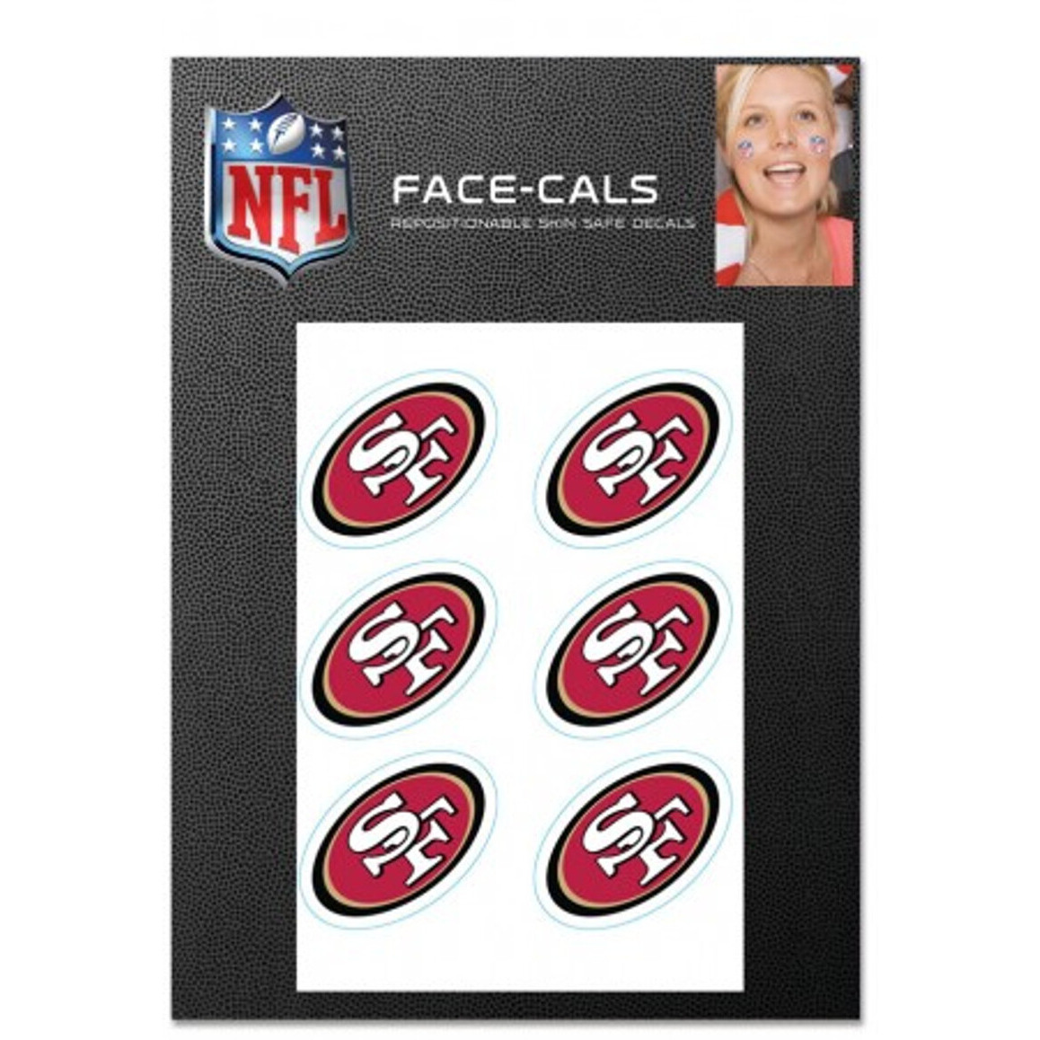 San Francisco 49ers Tattoo Face Cals