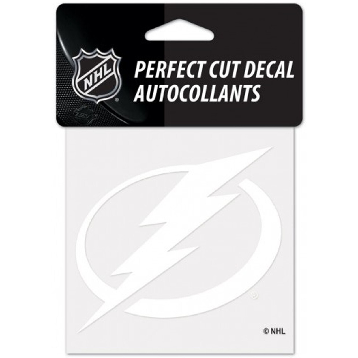 Tampa Bay Lightning Decal 4x4 Perfect Cut White - Special Order