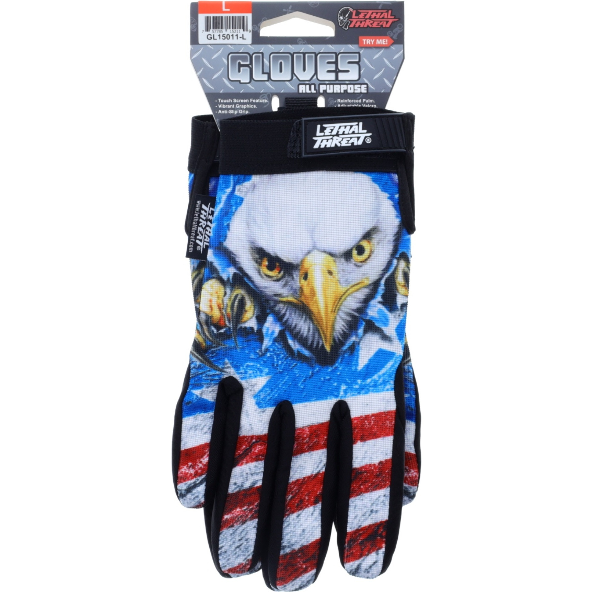 Rip N Tear USA Eagle Gloves Large