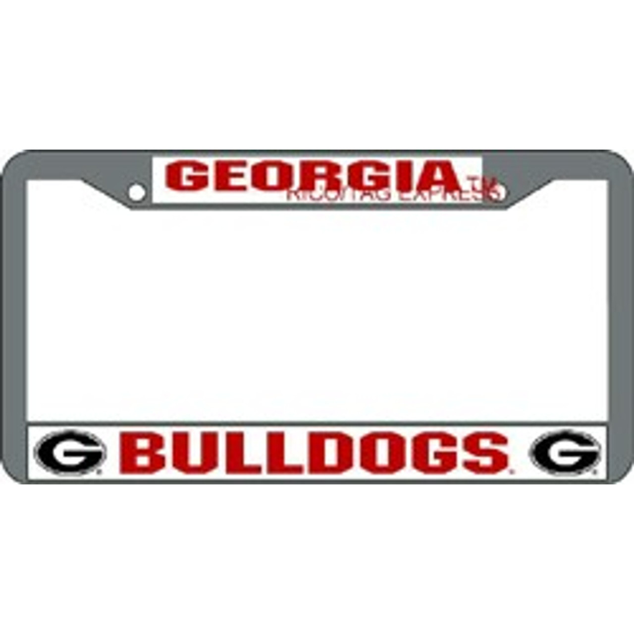 Georgia Bulldogs License Plate Frame Chrome