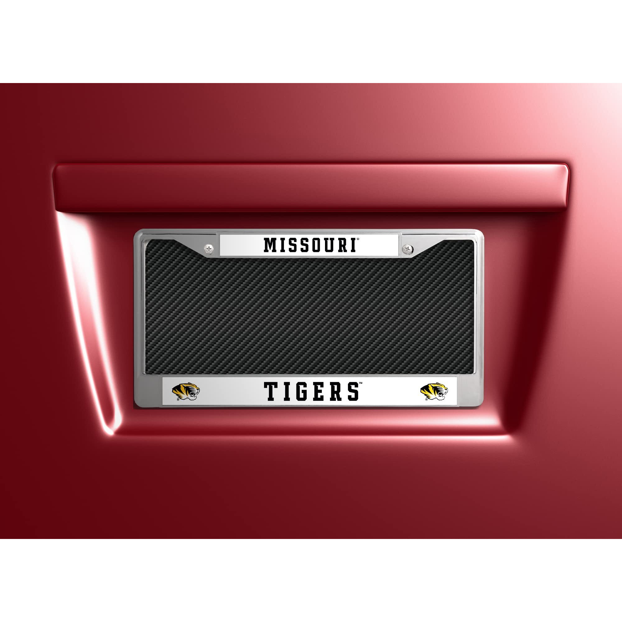 Missouri Tigers License Plate Frame Chrome - Special Order