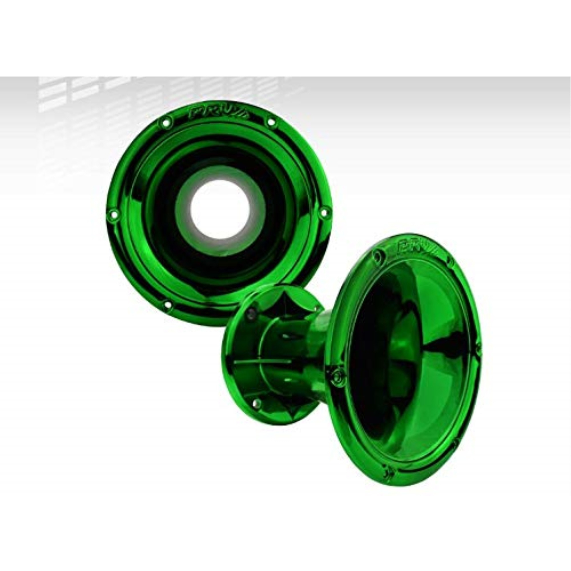 Green Bolt-on Horn Flare with 2-in Throat for 2-in Compatible High Frequency Drivers