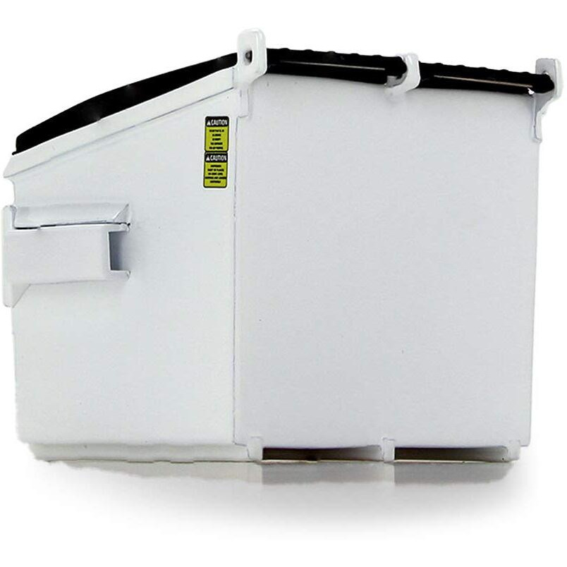 Refuse Trash Bin White 1/34 Diecast Model by First Gear