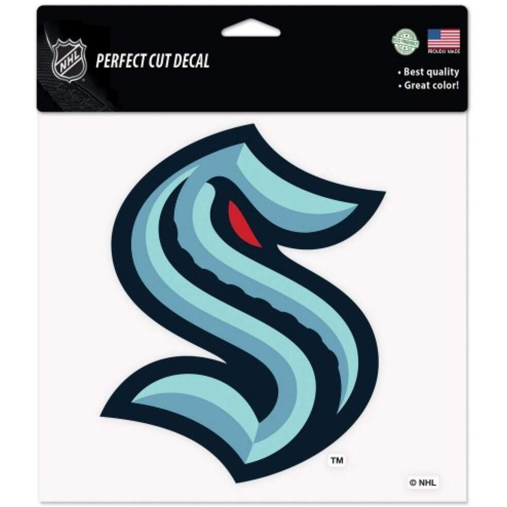 Seattle Kraken Decal 8x8 Perfect Cut Color