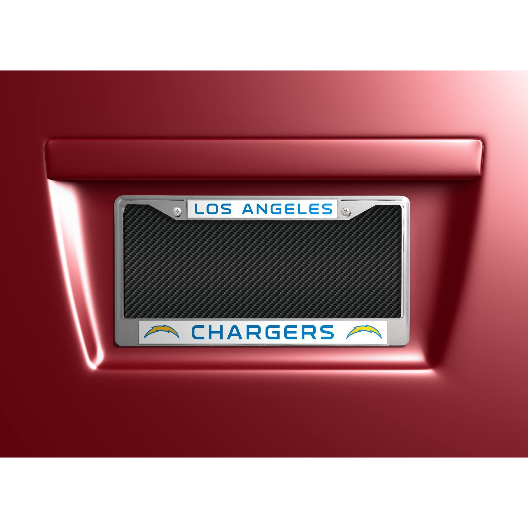 Los Angeles Chargers License Plate Frame Chrome Alternate
