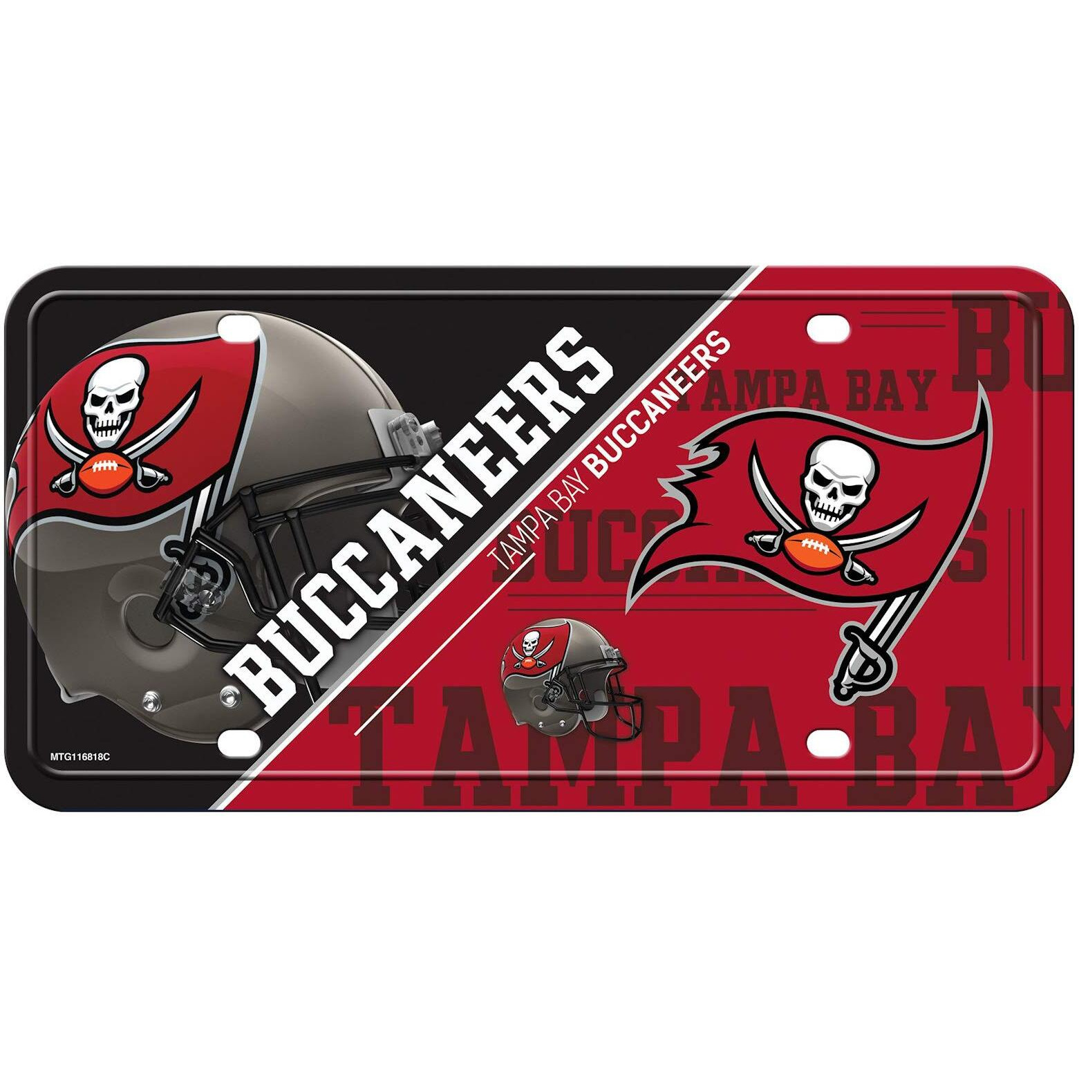 Tampa Bay Buccaneers License Plate Metal