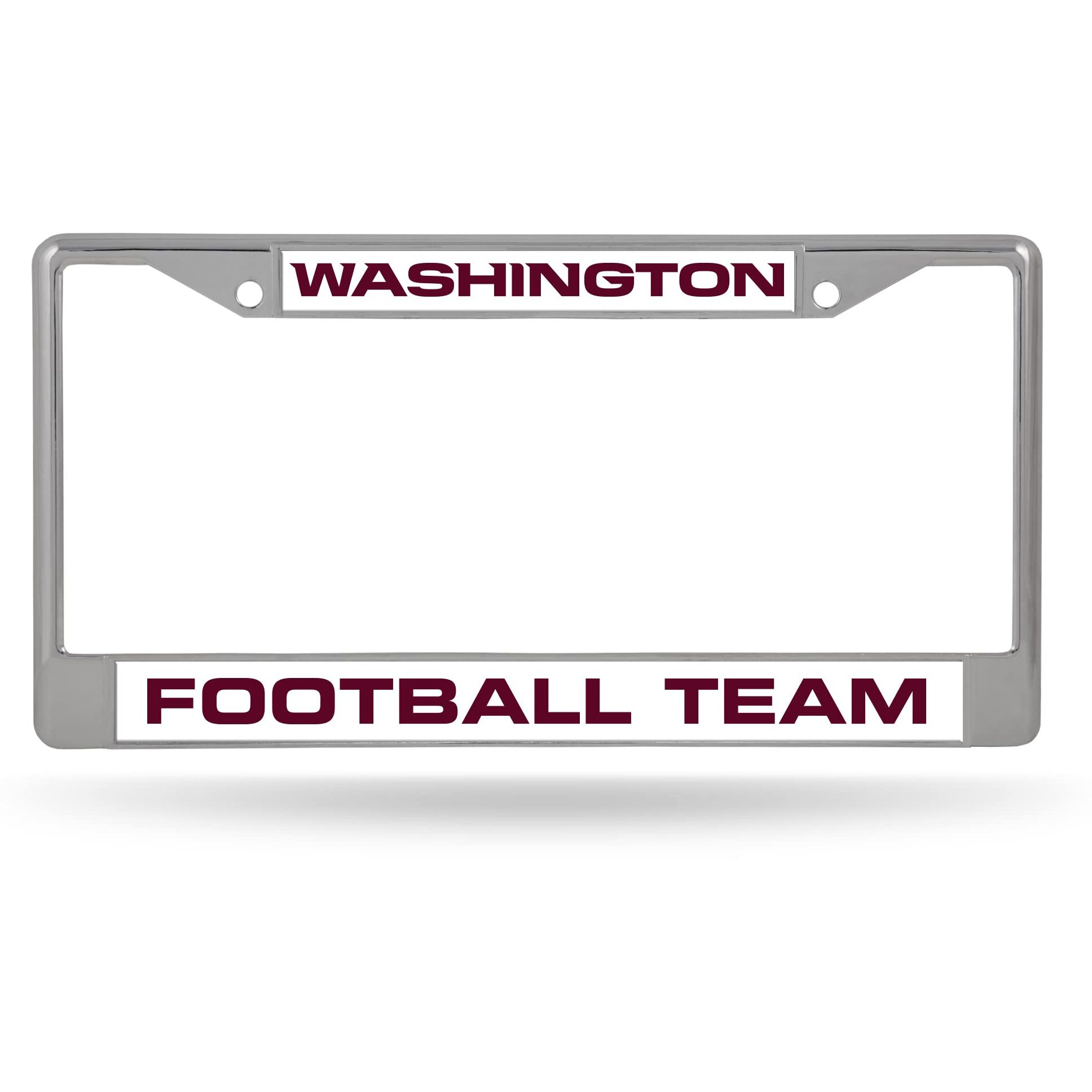 Washington Football Team License Plate Frame Chrome