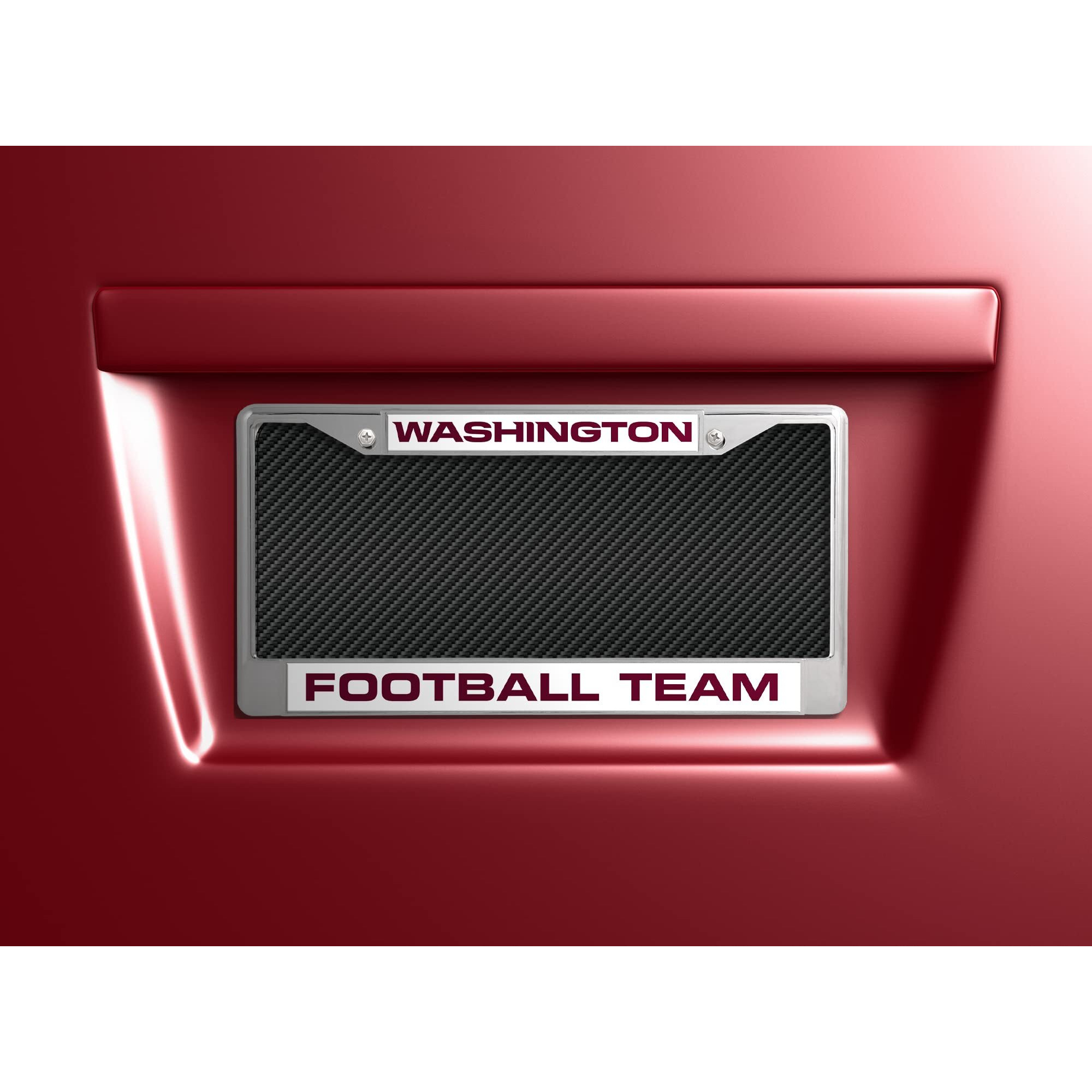 Washington Football Team License Plate Frame Chrome