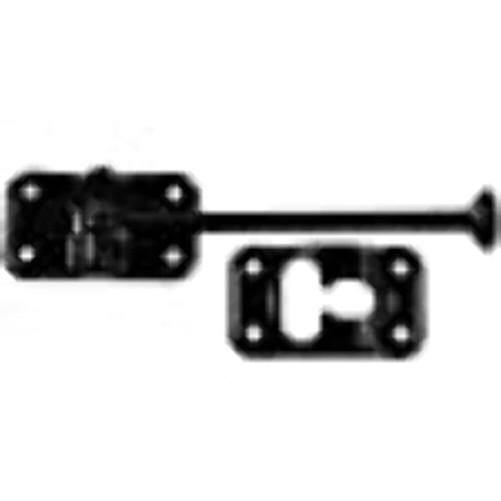 PLASTIC DOOR HOLDBACK 6' BLACK