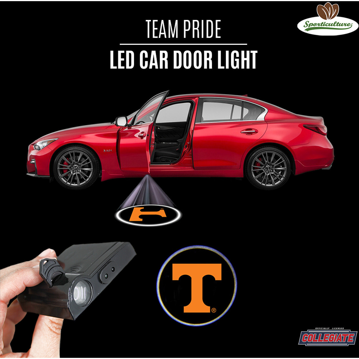 Tennessee Volunteers Car Door Light LED Special Order