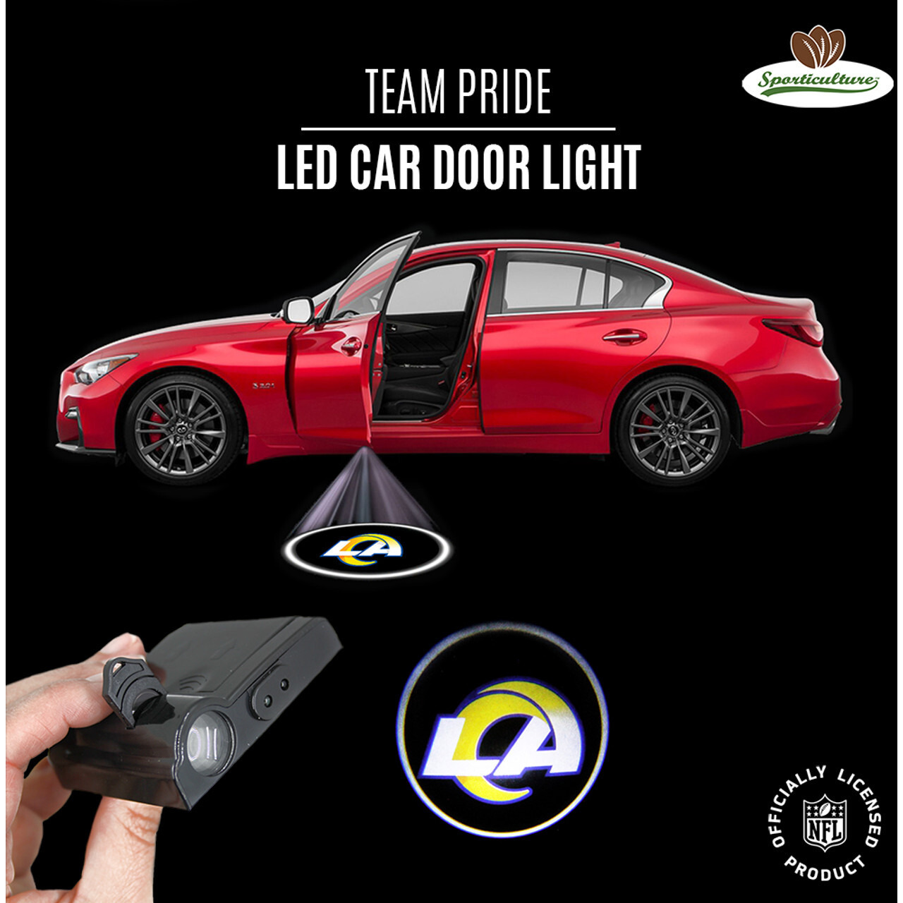 Los Angeles Rams Car Door Light LED