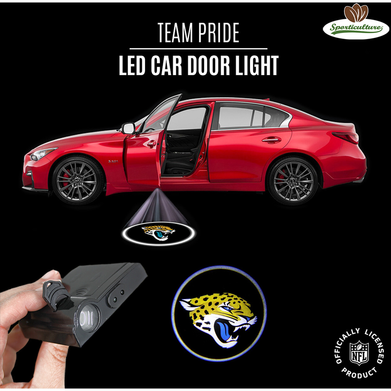 Jacksonville Jaguars Car Door Light LED