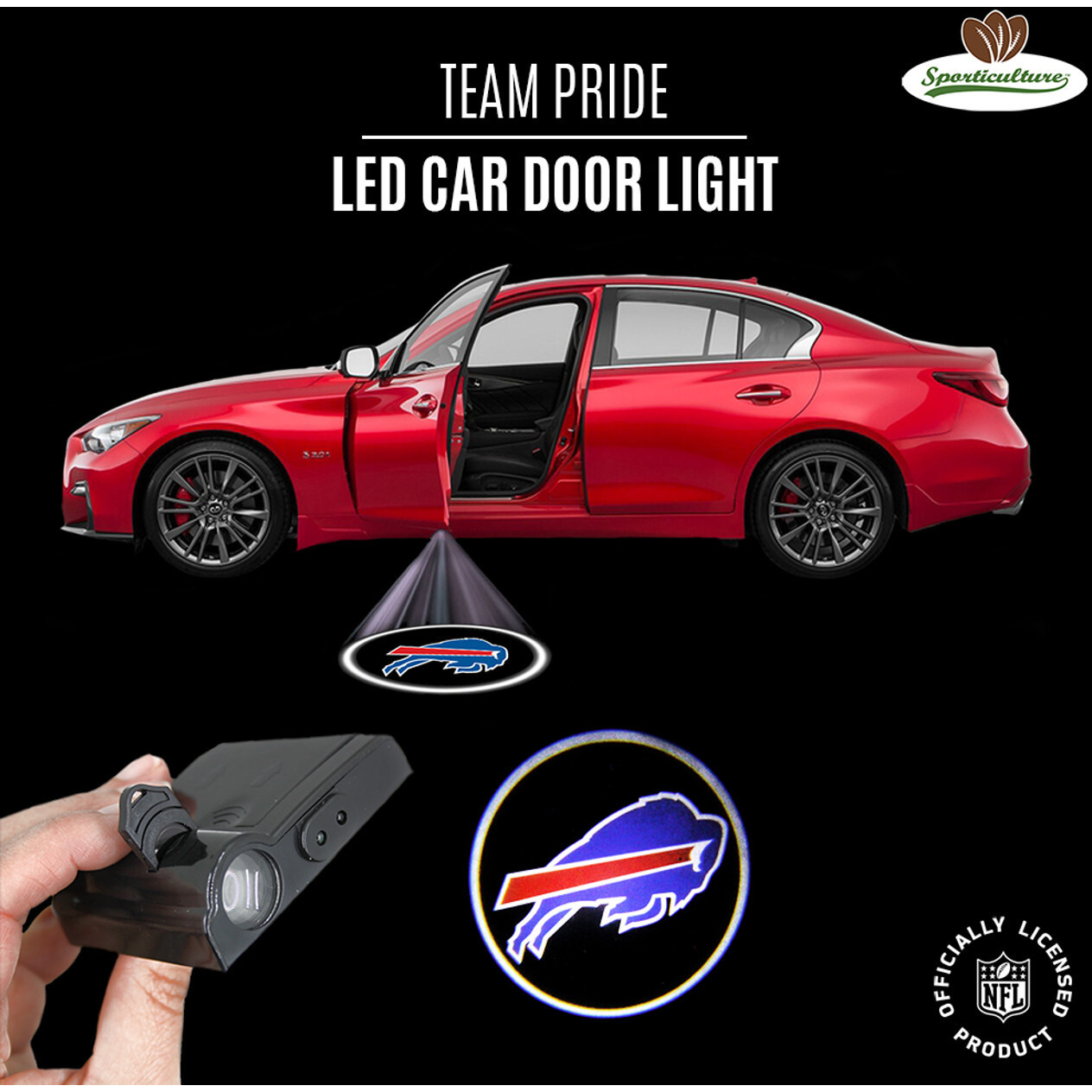 Buffalo Bills Car Door Light LED