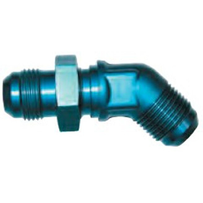 -8AN BLU 45 DEGREE BULKHEAD FLARE