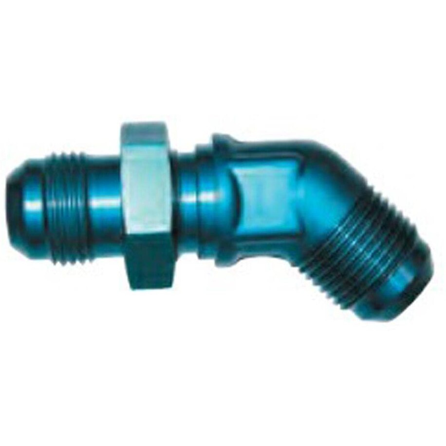 -8AN BLU 45 DEGREE BULKHEAD FLARE