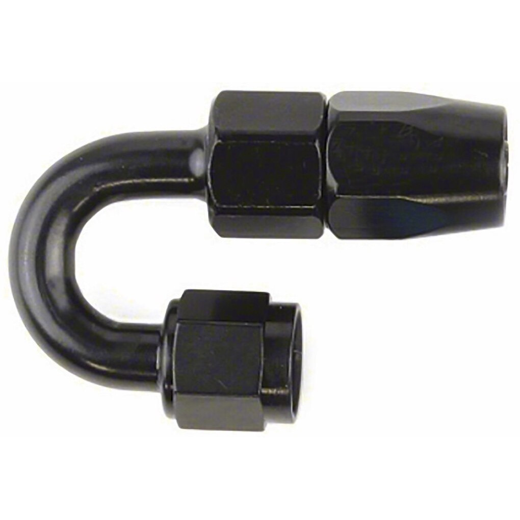 -10AN X 180  BLK HOSE END