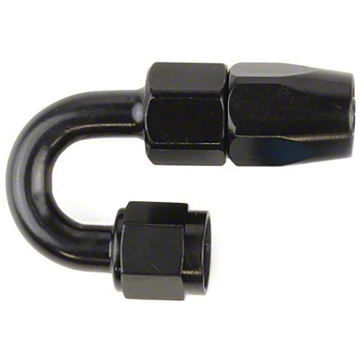 -6AN X 180  BLK PUSH-ON HOSE END