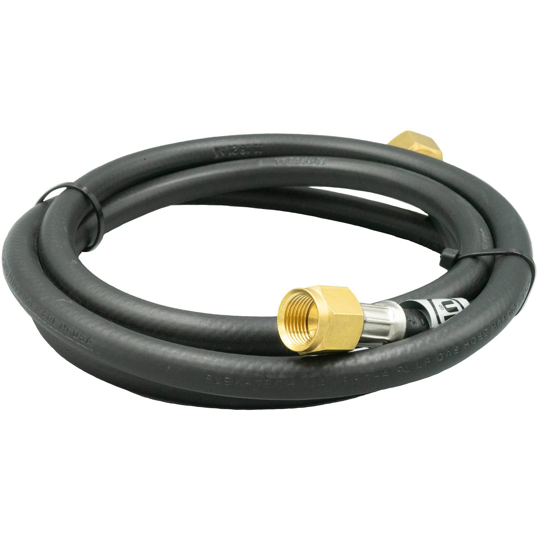Suburban LP-PT144HP LP Gas High Pressure Hose -1/4" I.D., 3/8" FPT x 3/8" Female Flare swivel (Hang Tagged), 144"