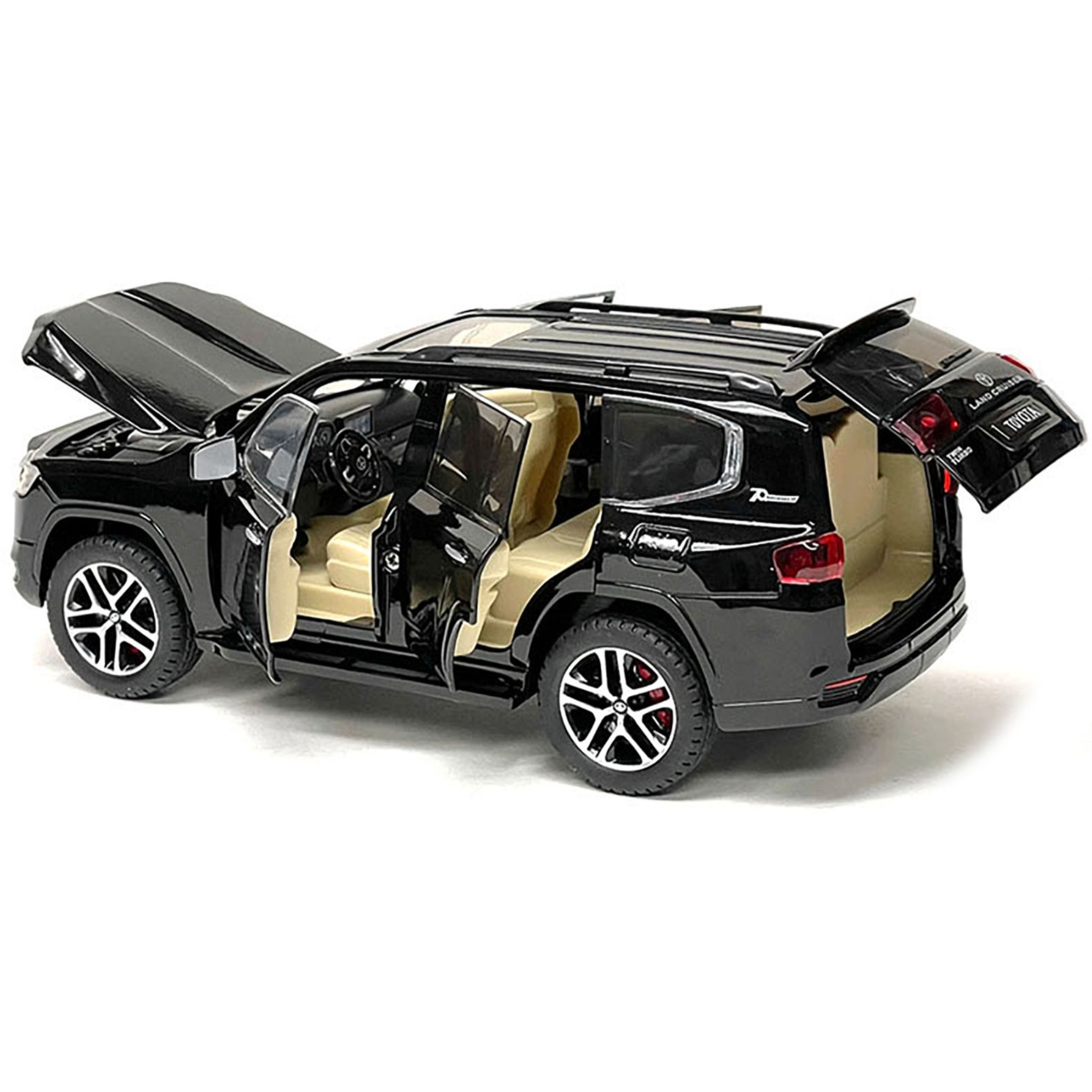 Toyota Land Cruiser Black Metallic 1/24 Diecast Model Car by Motormax