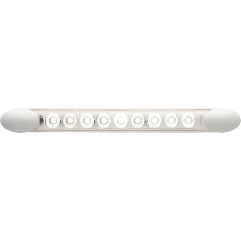 LED 8IN STRIP 12V CLEARW/OSWITCH