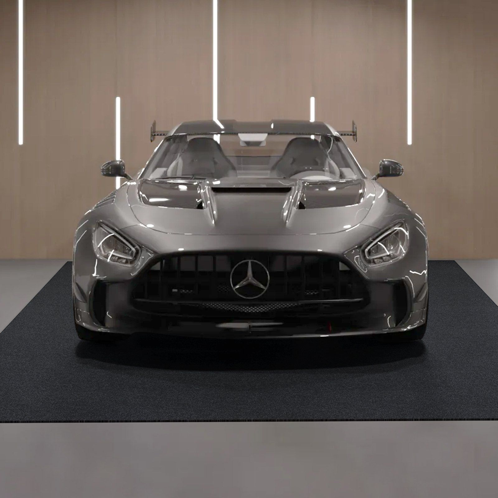 VEVOR Waterproof Garage Floor Mat for Under Car, 4.9'x6' Compact Size Heavy Duty Containment Mat with Strong Grip, Protects Garage Floor from Water, Mud and Oil, For Garages,Greenhouses,Entrance