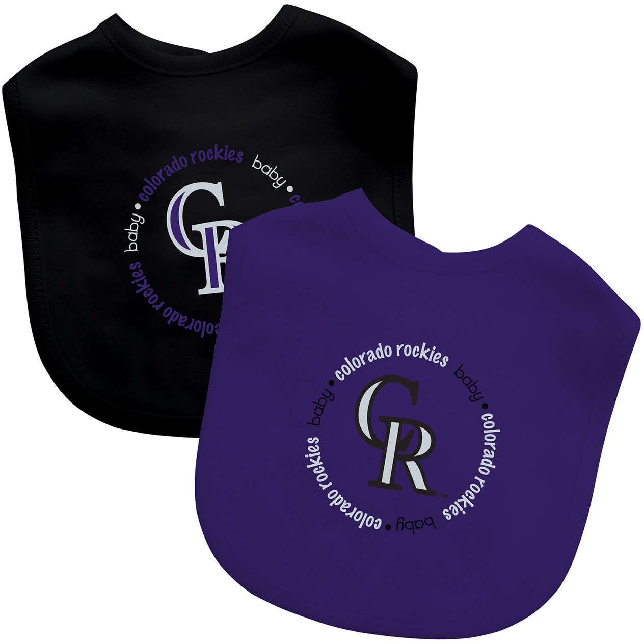 Colorado Rockies Baby Bib 2 Pack