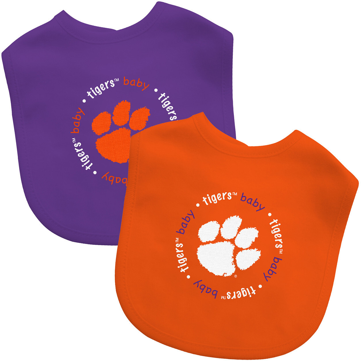 Clemson Tigers Baby Bib 2 Pack