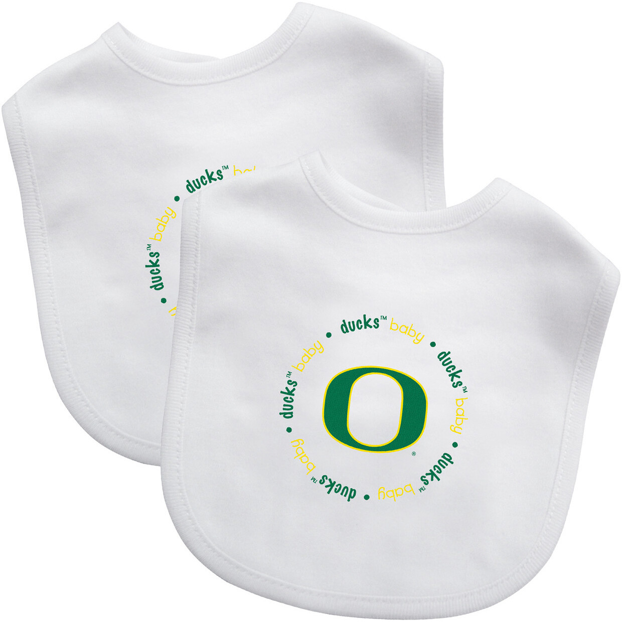Oregon Ducks Baby Bib 2 Pack