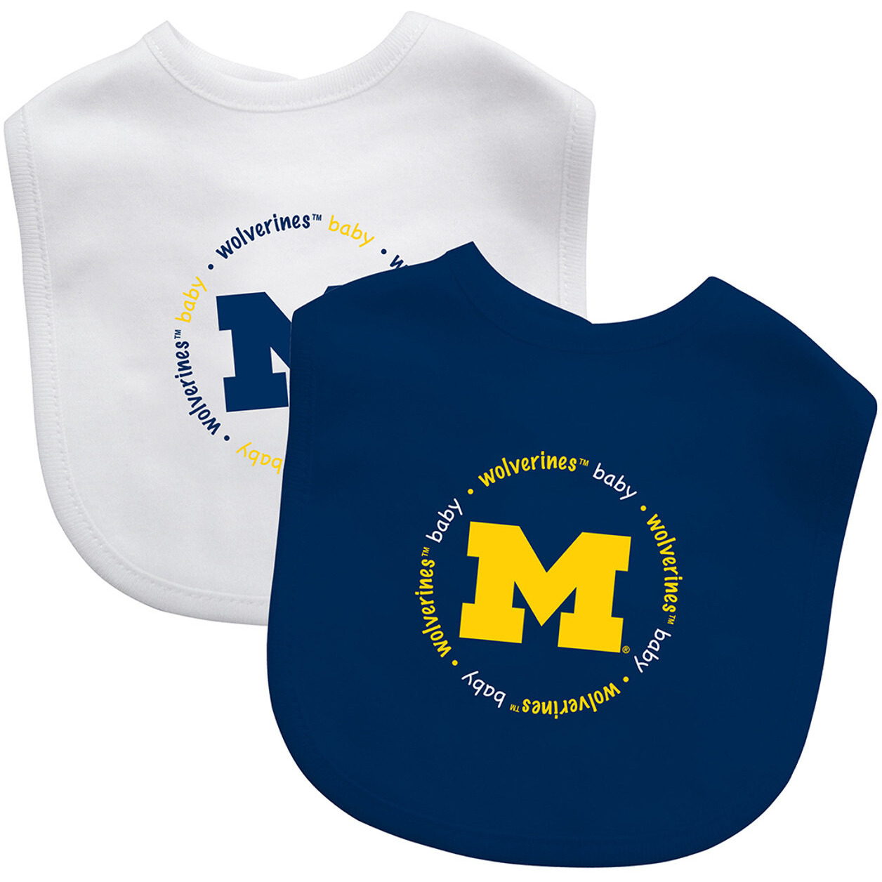 Michigan Wolverines Baby Bib 2 Pack