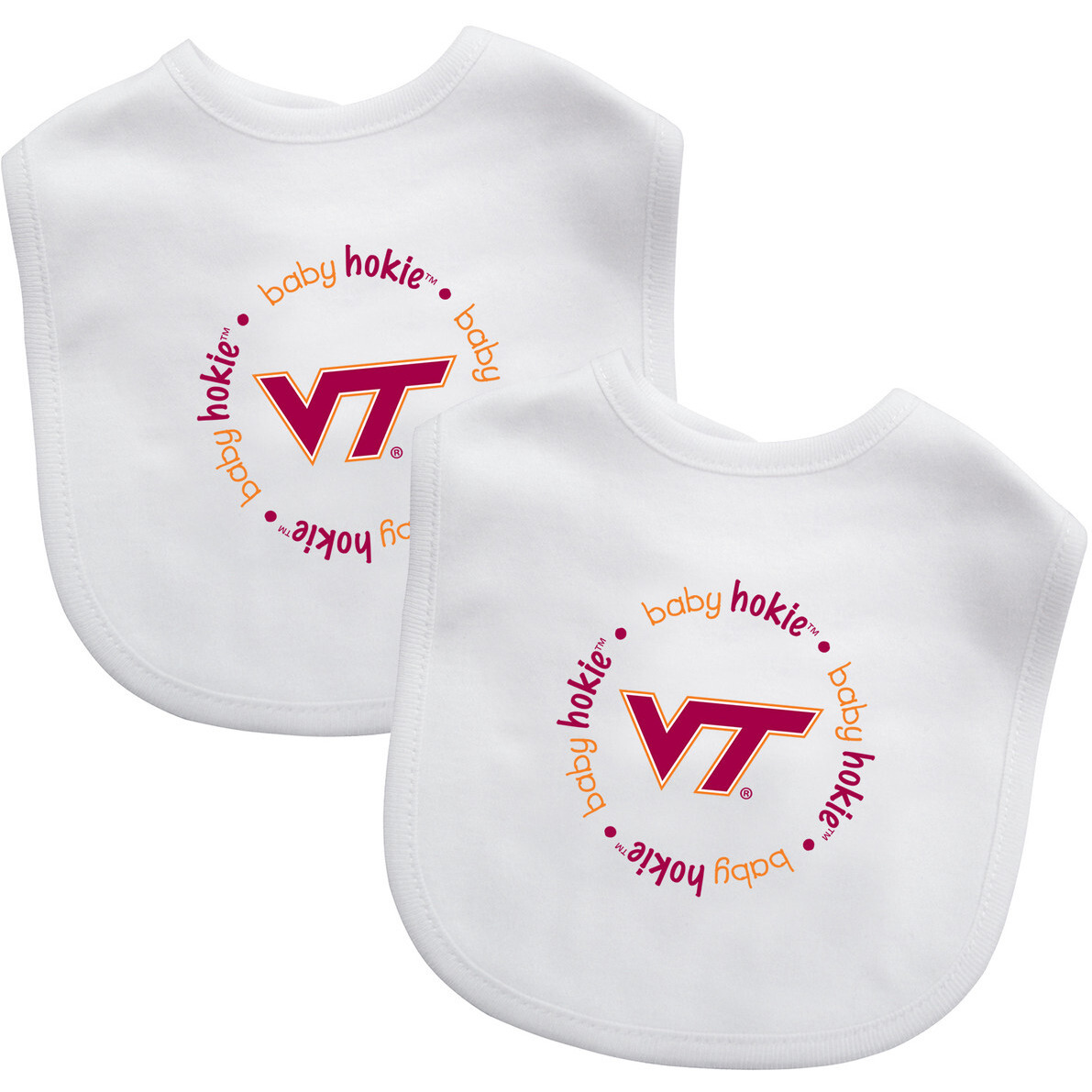 Virginia Tech Hokies Baby Bib 2 Pack