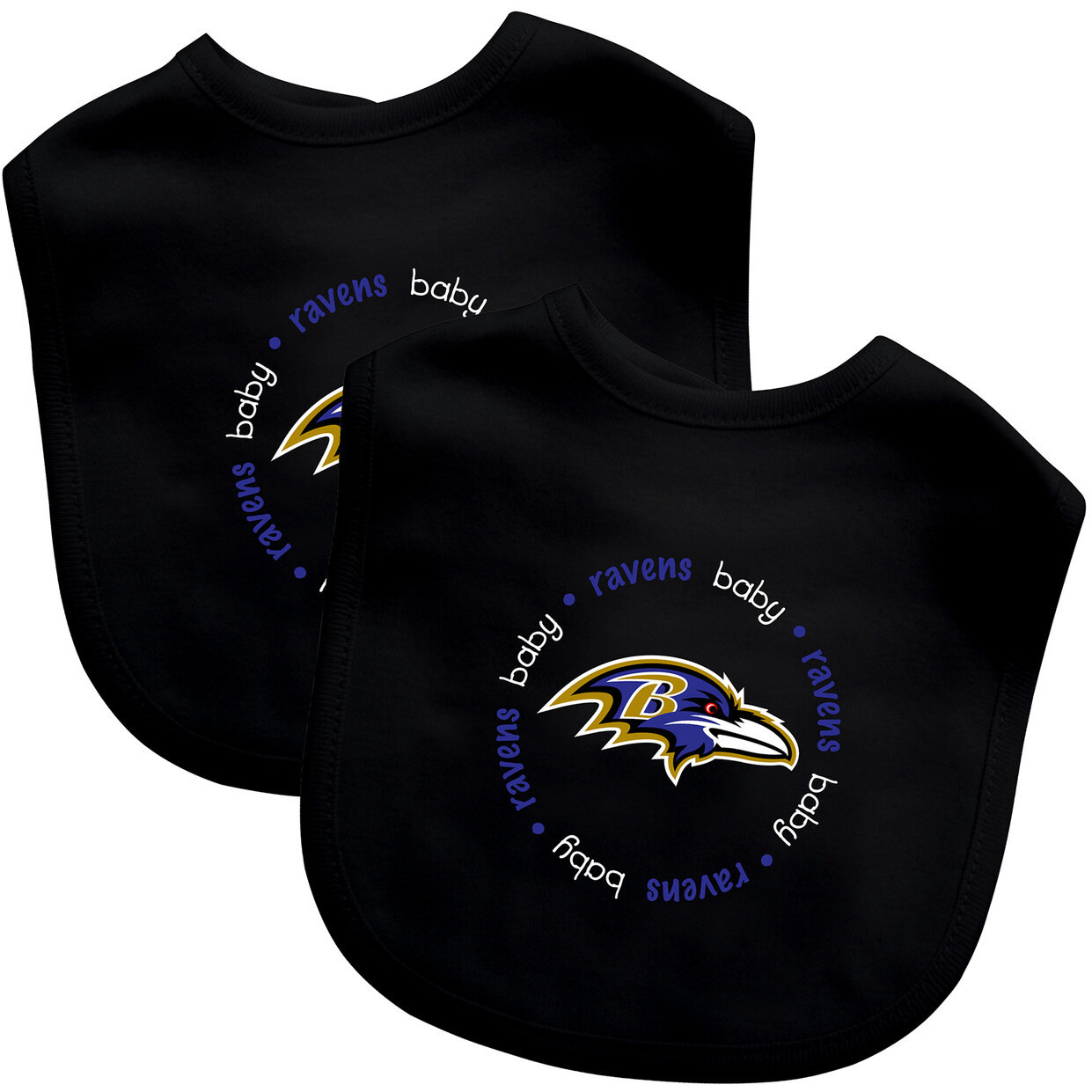 Baltimore Ravens Baby Bib 2 Pack