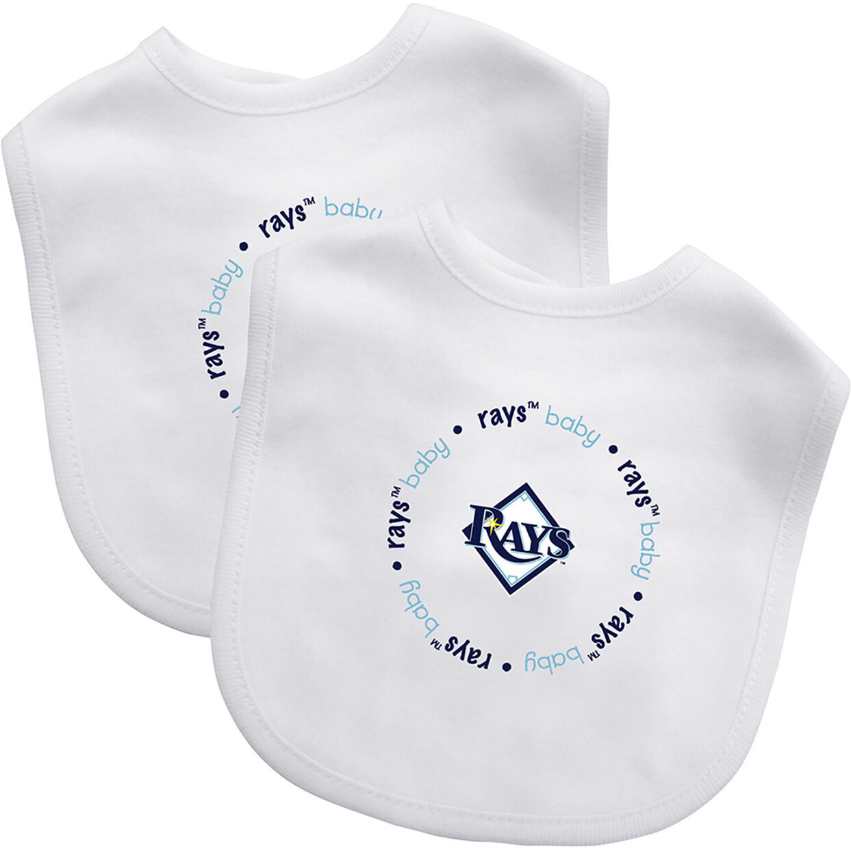 Tampa Bay Rays Baby Bib 2 Pack