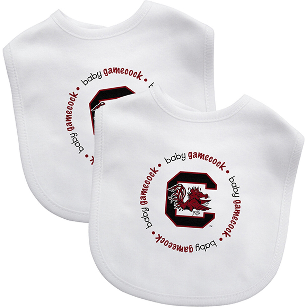 South Carolina Gamecocks Baby Bib 2 Pack