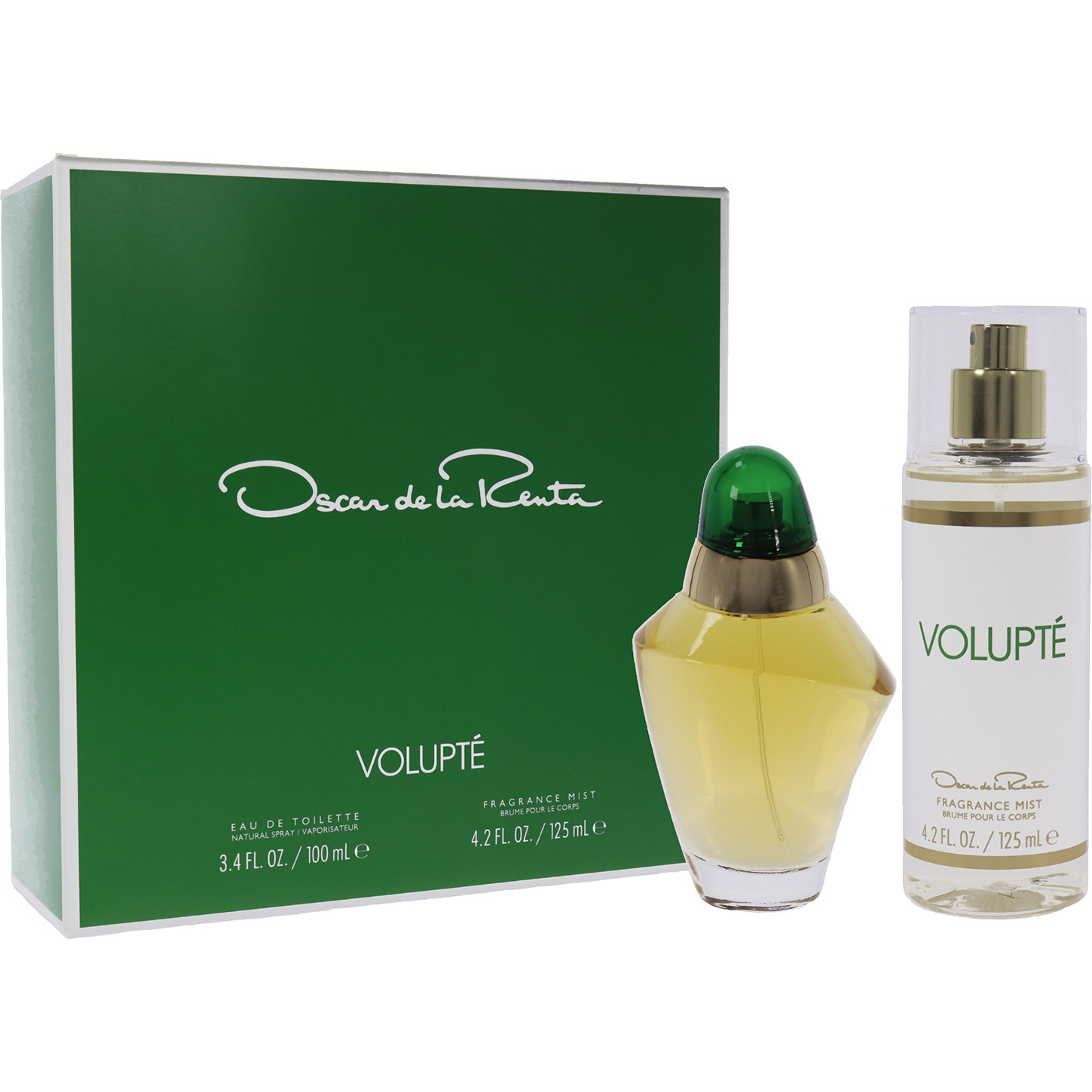 Volupte by Oscar De La Renta for Women - 2 Pc Gift Set 3.4oz EDT Spray, 4.2oz Frangrance Mist